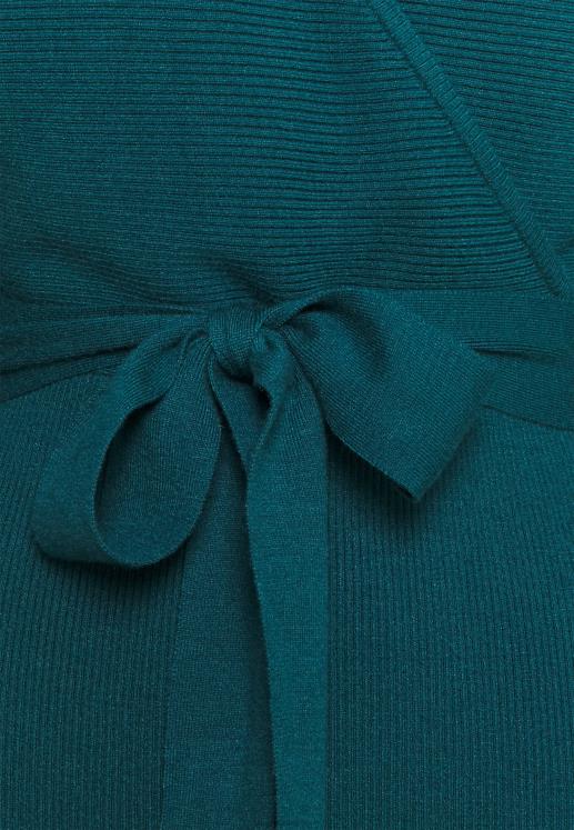 Жени Anna Field wrap v ausschnitt mini strickkleid mit grtel shift dress deep tealBDZDD207